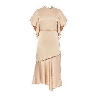 Fabiana Filippi Dames, Jurken, Beige, Maat: 2XS Satijn