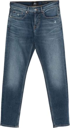 7 For All Mankind Jeans con effetto vissuto - Blu