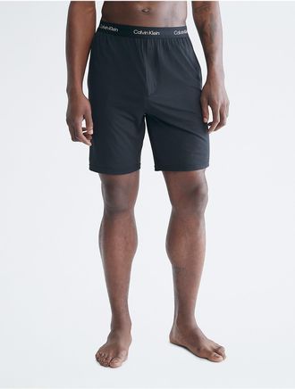 Calvin Klein Mens Ultra-Soft Modern Lounge Sleep Shorts - Black - XL