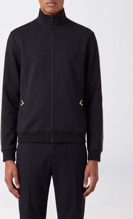 Valentino Garavani Felpa slim fit in tessuto tecnico con zip