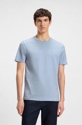 Boss Orange by Hugo Boss T-Shirt BOSS ORANGE Tales, Herren, Gr. XXL, blau (open blau470), Web, Obermaterial: 100% Baumwolle, Basic normal, Rundhals, eng eingefasste Kante, Shi