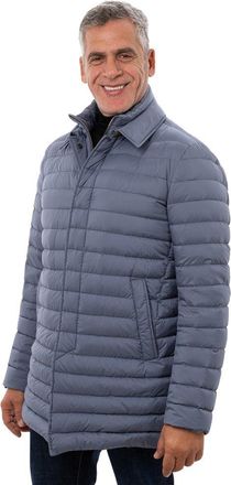 Herno Mens Blue Polyester Coat Clothing