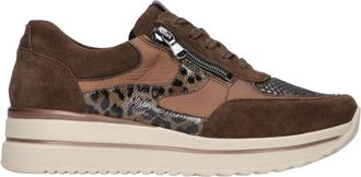Waldl&auml;ufer K-Luana Sneaker - Dames - Sneakers - Bruin - 41 1/2 EU - Leer - Schoenen