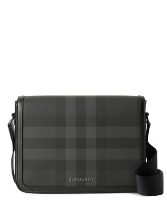 Burberry small Alfred messenger bag - men - Thermoplastic Polyurethane (TPU)/Calf Leather/Cotton - One Size - Black