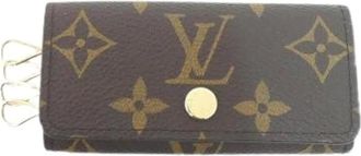 Louis Vuitton Pre-owned Accessories, female, Brown, Size: ONE SIZE Pre-owned Canvas Key Holder