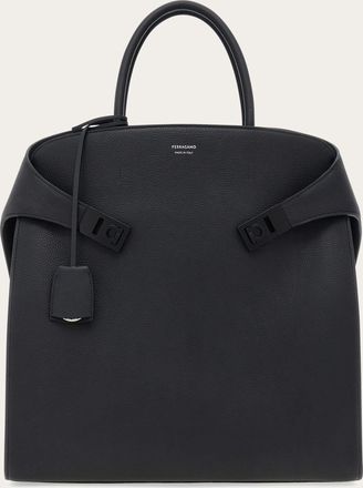 Ferragamo Men Hug tote bag Black