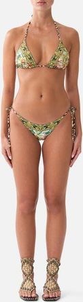 Camilla Soft Reversible Tri Tie Bikini Set in Wanderlust Empire at Nordstrom, Size X-Small