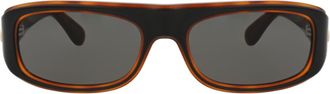 Valentino Square-Frame Acetate Sunglasses