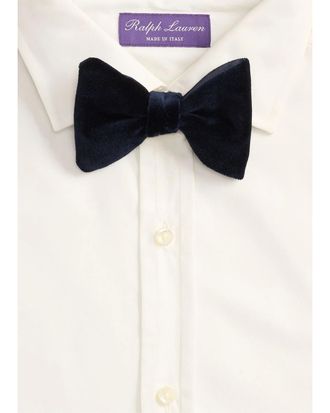 Ralph Lauren Purple Label Mens Velvet and Peau de Soie Bow Tie