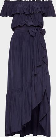 Ramy Brook Gloria Off-Shoulder Midi Dress
