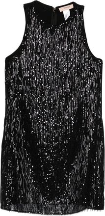 Twinset Sequinned Fringed Mini Dress