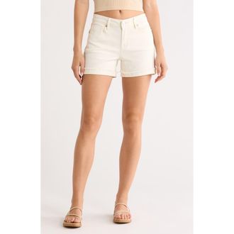 Vigoss Mid Rise Cuffed Denim Shorts in Ecru at Nordstrom Rack, Size 27