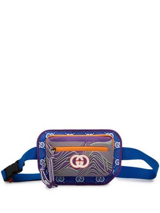 Gucci 2016-2025 GG Nylon and Rubber belt bag - Blue