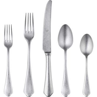 Mepra Dolce Vita Flatware Set - 5 Pieces in Pewter Silver at Nordstrom