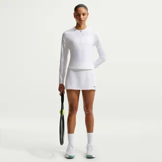 Nike Womens Victory Dri-FIT Straight Tennis Skirt in White | FD5574-100