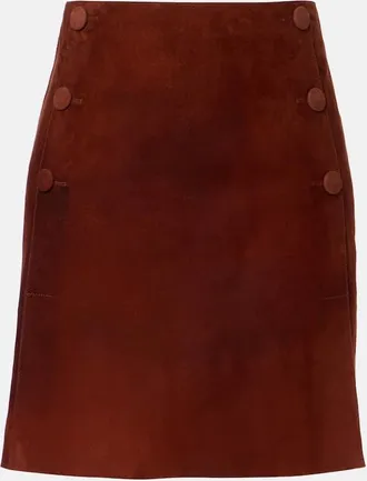 Yves Salomon Minifalda de ante