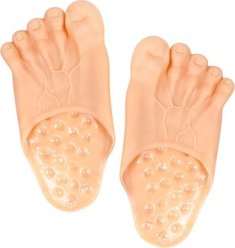 Generic Halloween Plush Slippers for Women Home Warm Shoes Funny Feet Slippers Realistic Costume Accessories Shoe for Giant Costumes for Kids and Small Adults