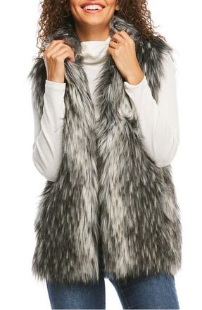 Donna Saylers' Fabulous-Furs Limited Edition Faux Fur Vest in Smokey Fox at Nordstrom, Size Large