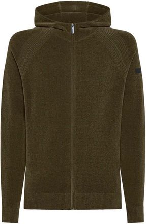 Roberto Ricci Design Velvet Hood Zip Knit