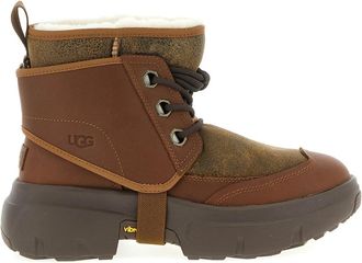 UGG JLD Enkellaarsjes - Heren - Winterlaarzen - Bruin - 41 EU - Leer - Schoenen