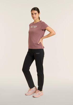Freddy T-shirt Donna Regular in Jersey con Spacchi su Fondo