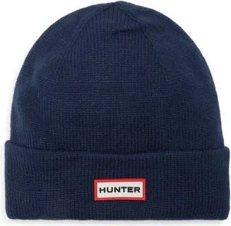Hunter Play Fleece Lined Cuffed Beanie in Midnight at Nordstrom Rack