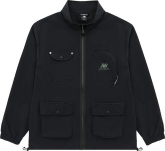 New Balance Logo Full-Zip Jacket Asia Sizing Black AMJ31322-BK