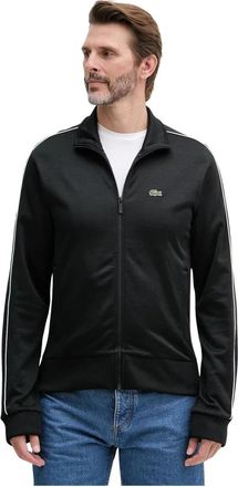 Lacoste Paris Piqu&eacute; Ritshuisjas - Heren - Vesten met rits - Zwart - 2XL - Katoen - Hoodies & sweatvesten
