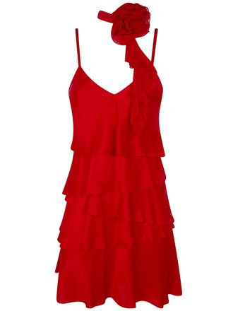 Blugirl Satin Dress With Rouges