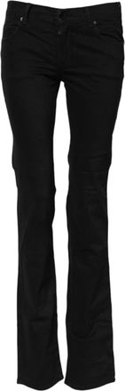 Ermanno Scervino Womens Bootcut Jeans - Black Cotton - Size 28 (Waist)