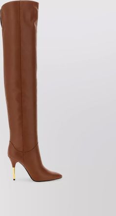 Valentino Garavani leather over-the-knee stiletto boots