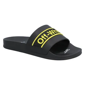【関税＆送料込み】Off-White Sandals Off-White Industrial Logo Flip Flops | Saks Fifth Avenue