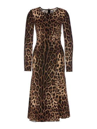 Dolce & Gabbana Animalier print long dress