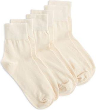 Stems 3-Pack Finely Knit Cotton Blend Trouser Socks in Cream at Nordstrom Rack