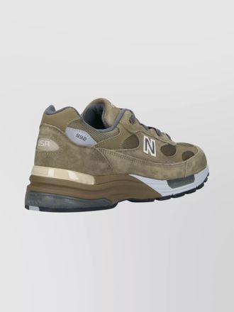 New Balance suede mesh low-top sneakers