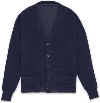 Fortela Lynch Cashmere Cardigan in Dark Blue at Nordstrom, Size X-Large Eu