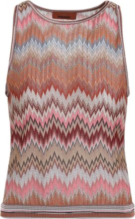 Missoni Top con motivo chevron - Marrone
