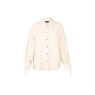 Liu Jo Dagjurken - Dames - Blouses & Shirts - Beige - Maat: 2XL Zijde