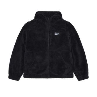 Reebok Dames Double Monkey Fleece Jacket (Zwart)