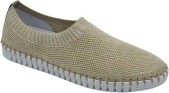 Eric Michael Womens Lucy Mesh Slip On In Gold
