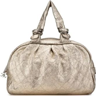 Chanel Pre-owned Handbags, female, Beige, Size: ONE SIZE Pre-owned Leather chanel-bags