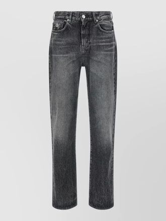 Versace straight leg denim jeans faded wash