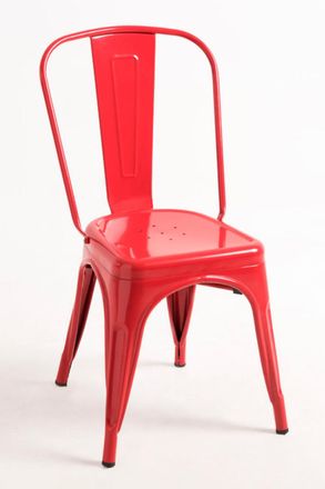 Regalos Miguel Pack 6 Sillas color rojo en acero reforzado