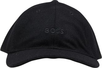 HUGO BOSS Cappello in misto lana con patch logo - - Accessories - Uomo - Nero - ONE SIZE