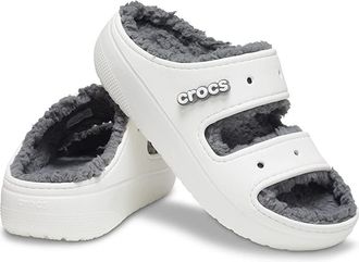 Crocs Classic Cozzzy Sandals Shoes White : Mens 4 - Womens 6 Medium, Textile