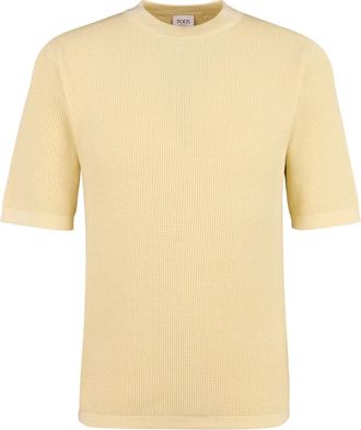 Tod's ribbed short-sleeve T-shirt - Yellow
