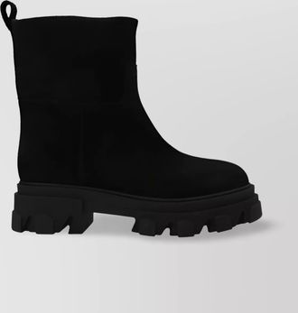 Gia Borghini chunky sole round toe mid-calf boots