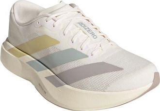adidas Adizero Evo SL Running Shoe in White/Carbon/Wonder Sage at Nordstrom, Size 10.5