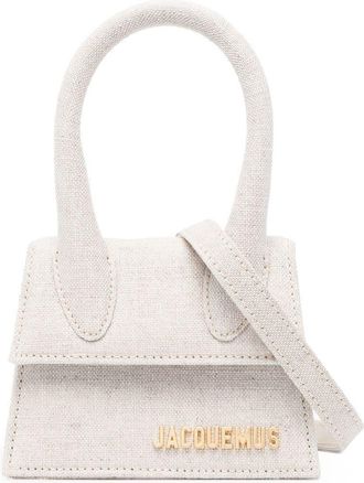 Jacquemus Le Chiquito leather tote bag - women - Linen/Flax/Cotton/Acrylic - One Size - Neutrals