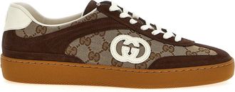 Gucci Incrocio Gg Sneakers Marrone-Uomo